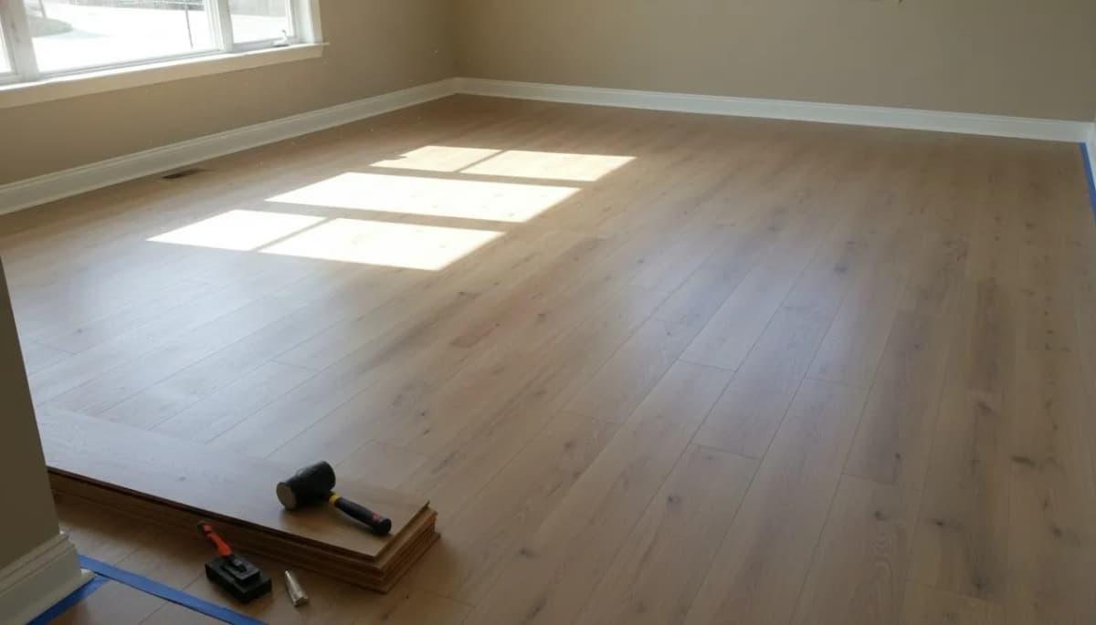 Wohnung Laminat Verlegung Referenz - Hochwertige Bodenarbeit Berlin