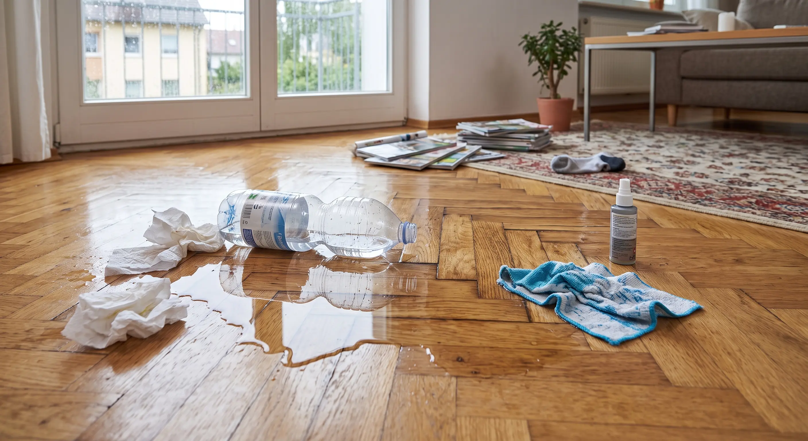 Wasserschaden am Parkett - Aufgewölbter Holzboden und Sanierungsmöglichkeiten in Berlin